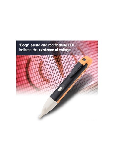 Yaozixa 60v-1000v Ac Dijital Voltaj Testeri, İletimli Tespit, Led Işık Ve Ses Uyarısı, Ev Ve Endüstriyel Kablolar, Soketler İçin Güvenli Test Kalemi