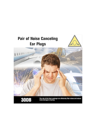 Vkemall Mack's 5 Çift Köpük Gürültü Engelleme Kulaklık: Uyku, Çalışma, Seyahat İçin Profesyonel 30db Zırhlama - Şampanya Rengi