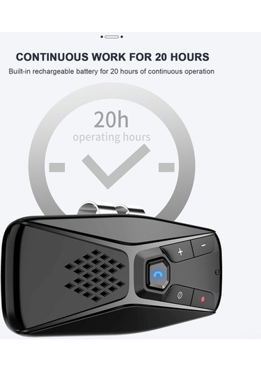 Novahub T823 Kablosuz Araç Hoparlörü: Bluetooth 5.0, 20h Çalışma, Otomatik Kapanma, Çoklu Dil, Siyah