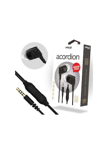 Jopus JO-K52 Acordion Mikrofonlu Kulak İçi Kulaklık
