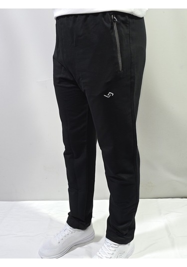 Jump Erkek Slim Fit Pamuklu 2 İplik Eşofman Altı Siyah