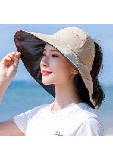 Bayanlar İçin Uv Koruyucu Yazlık Güneş Şapkası Geniş Kenarlı Ve Şık Tasarım Yeşil