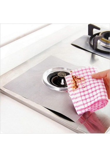 River World 4 Adet Ocaklar İçin Koruyucu Ped Alüminyum Renkli