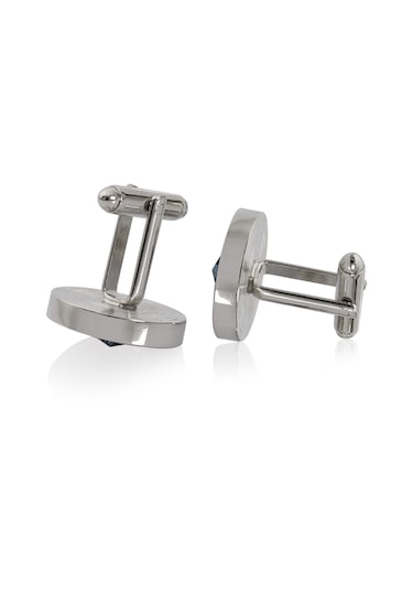 Zekupp Kol Düğmesi Kravat İğne Seti -  Gece Mavisi