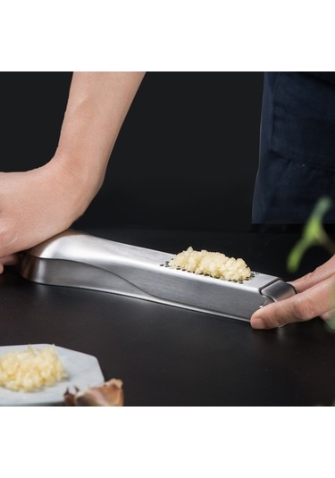 Pazly Cbtx 304 Paslanmaz Çelik Sarımsak Ezici Zencefil Sarımsak Manuel Kıyıcı, Zencefil Sıkma Makinesi Çok Renkli