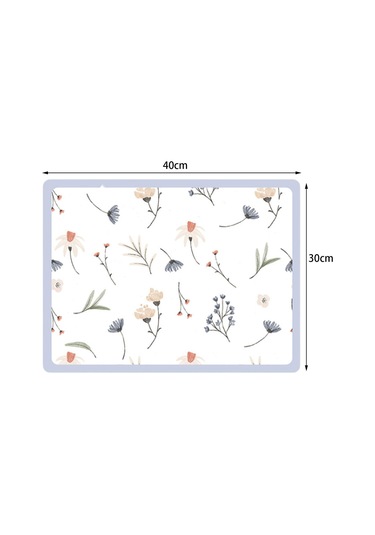 Homyl Bulaşık Kurutma Mat Diatom Çamur Kaymaz Çay-çiçeği Çay Çiçeği