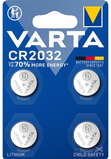 Varta Lityum Düğme Pil Cr2032 3v 4 Lü Paket