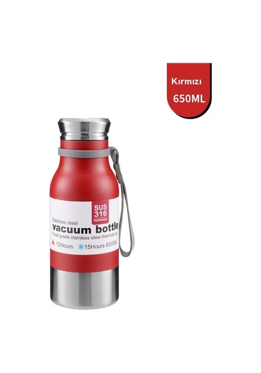 5 Paslanmaz Çelik Termos Bardak Kırmızı