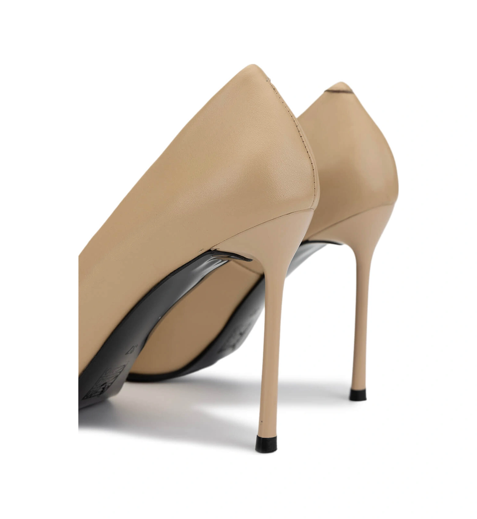 Tamer Tanca Kadın Hakiki Deri Bej Topuklu Ayakkabı 1129 109 Bn Ayk Sk25-26 Nude Dr Nude