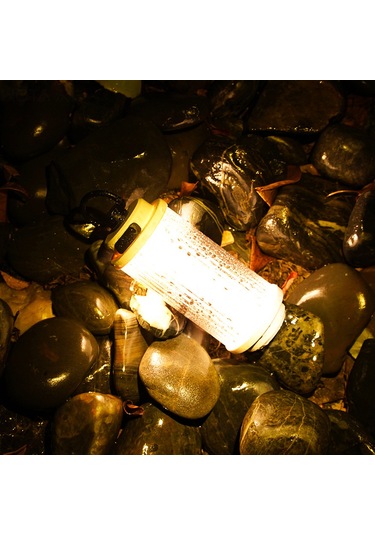 Yuntech01 Taşınabilir Dışarıdaki Aydınlatıcı - Işık Seviyesi Ayarlanabilir Kamp Feneri, Asma Kemerli Acil Işık, Beyaz + D Kanca + Rastgele Sticker Beyaz