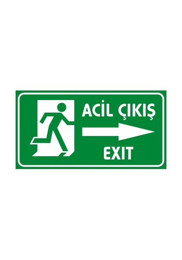 Acil Çıkış Sticker 20x28 Cm