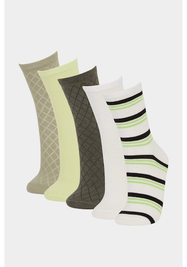 DeFacto Erkek Çocuk 5'li Pamuklu Uzun Çorap E5526A8NSKR1 DeFacto Erkek Çocuk 5'li Pamuklu Uzun Çorap E5526A8NSKR1