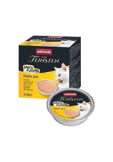Animonda Vom Feinsten Tavuklu Snack Puding Kedi Ödülü 3 x 85 G