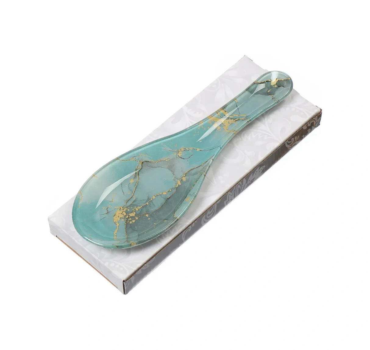 Daniks Daniks Turkuaz Cam Kaşık Standı 8x23.5cm 262653185 Turkuaz