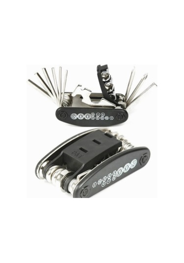 Suntek 16 In 1 Çok Fonksiyonlu Bisiklet Tamir Alet Kiti Bisiklet Siyah