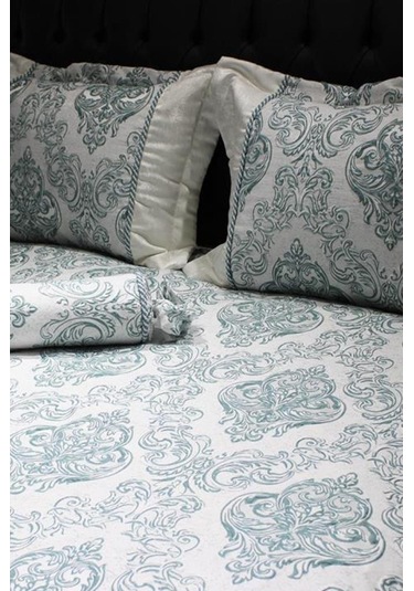 Serenat Çift Kişilik Yatak Örtüsü Yeşil (541549206) Yeşil