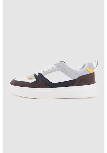 D's Damat Beyaz Kalın Beyaz Tabanlı Bağcıklı Sneaker Ayakkabi 3ec09ort0380 Beyaz