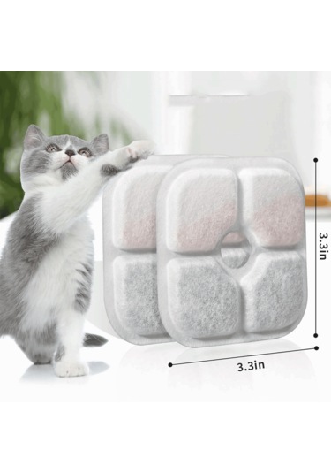 Ecronicword 6'lı Paket Evcil Hayvan Su Dağıtıcı Filtre Kartuşları F15