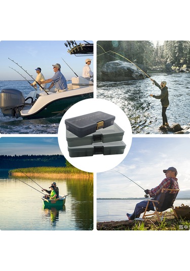 Jeehugo Gri M-3 Modeli Büyük Kapasiteli Olta Yem Kutusu - Tüm Olta Yemlerinizi Kolayca Saklayın