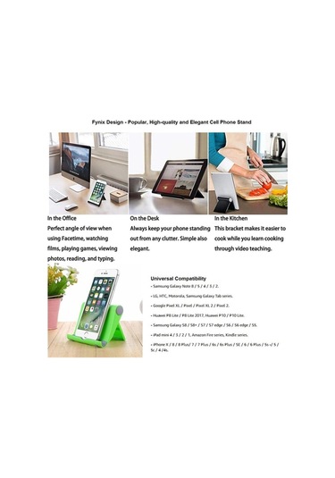 Cep Telefonu Masa Standı 7 Renk Telefon Tutucu Tripod Plastik Ayarlanabilir Katlanabilir Evrensel Kaymaz Telefon Masa Tutucu Stand