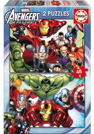 Educa Puzzle 2x48 Parça Marvel Avengers 15932