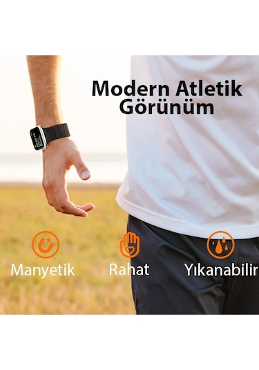 Dux Ducis Apple Watch Uyumlu 38/40/41mm İçin Manyetik Armor Silikon Kordon Kayış- 5775