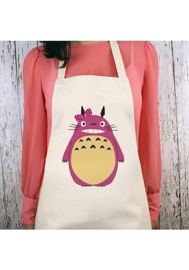 Totoro Anime Su İtici Özellikli Mutfak Önlüğü