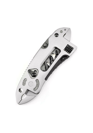 Ccgloball Multifuntion Pense Survival Çoklu El Aletleri Mini Tornavida Seti Ayarlanabilir Anahtar Çene Anahtarı Cebitamirat