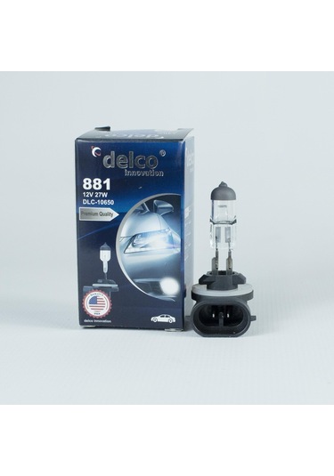 Delco U.s.a H27 881 Sis Farı Ampulü 12 Volt 27w Eğri Soket 10 Adet
