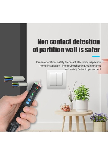 Yifomall Mestek Akıllı Temassız Voltaj Test Kalemi, Ac 12v-1000v Algılama, Duvar İçi Kablo Tespiti, Pil Dahil Değil