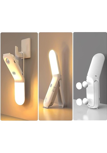 Ayt Powermaster Pm-26763 Üç Renkli Sensörlü Masa Üstü Asmalı Gece Lambası Sabit Ve Sensörlü Led Aydınlatma Beyaz