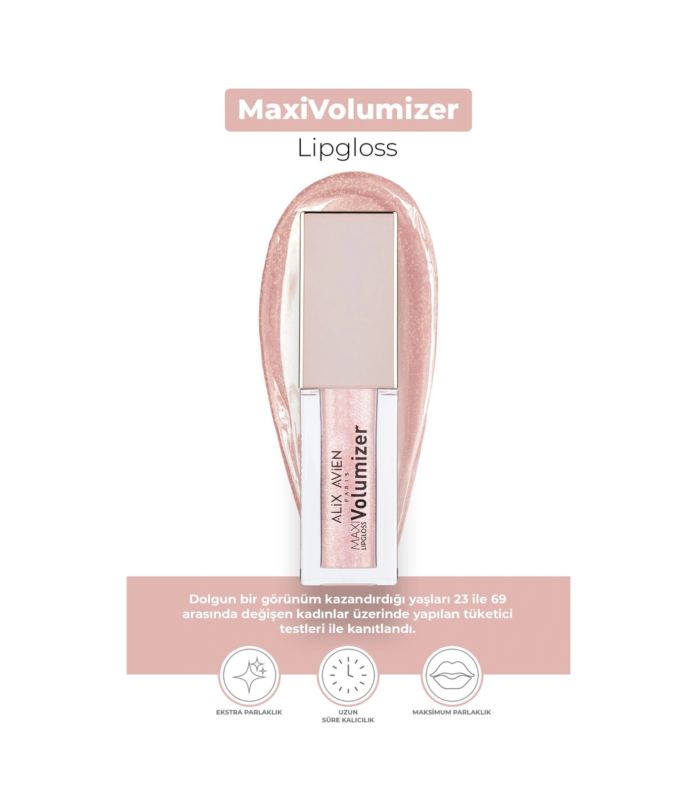 Alix Avien Maxivolumizer Lipgloss 203 Magical Dust Kalıcı Ve Nemlendirici Ruj Dolgunlaştırıcı Etki