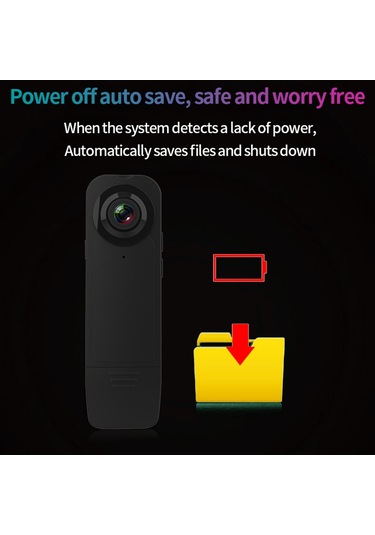 Gajeena Siyah Outdoor Bisiklet Kamera - 1080p Geniş Açı Kaydedici, Fotoğraf-video-kayıt, Sırt Klembi, Dahili Batarya