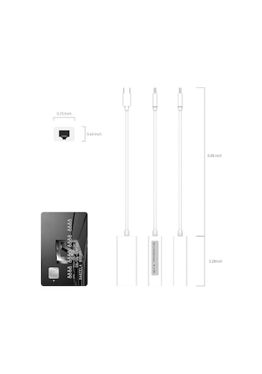 Primex Px-2131c Type-c Usb Rj45 Ethernet 10/100 Çevirici Adaptör Win10/mac/linux Tak Çalıştır