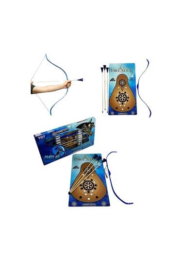 Tozkoparan İskender Okçubaba Çocuk Okçuluk Seti 6-12 Yaş Başlangıç Seviyesi Mavi