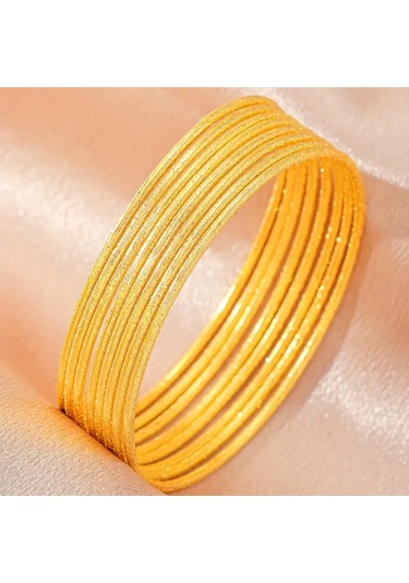 Eriz 24k Altın Kaplama Kadın Bilezik Çok Renkli