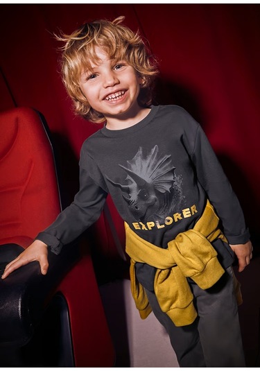 Mayoral Uzun Kollu Erkek Çocuk T-shirt 4090 Antrasit