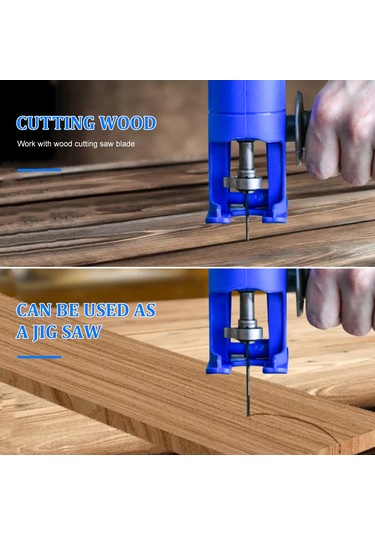 Fosenze Matkap Dönüştürücü - 12 Testere Uçlu Çok Amaçlı Elektrikli Testere Adaptörü