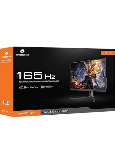 Gamebooster GB-2516FF 24.5" 0.2 MS 165 HZ Advanced TN Panel FHD Gaming Monitör