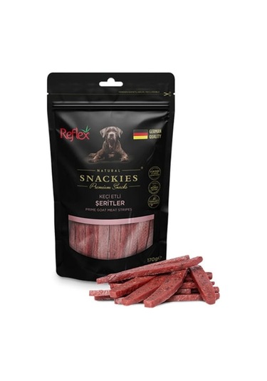 Reflex Snackies Keçi Etli Şeritler 170 G