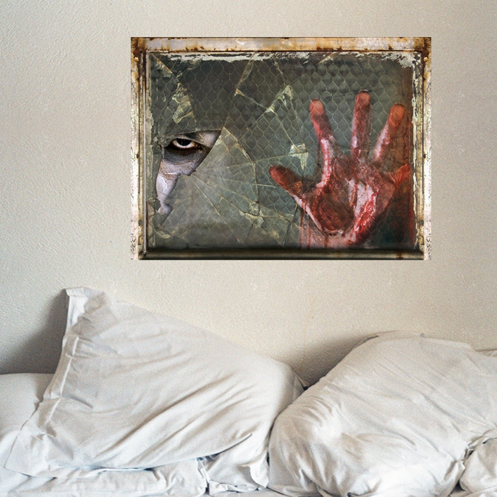 Hombey Halloween Korku Duvar Sticker 3d: Hayali Hayat Benzeri, Çevre Dostu Pvc, Ev Dekorasyonu Tür 5 Diğer