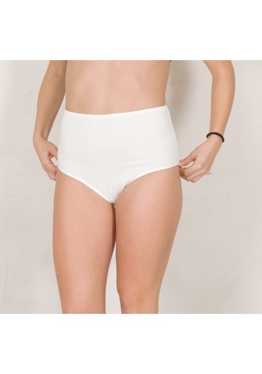 Kadın Beyaz Maxi Bato Külot 3'lü Paket 246-3b Beyaz