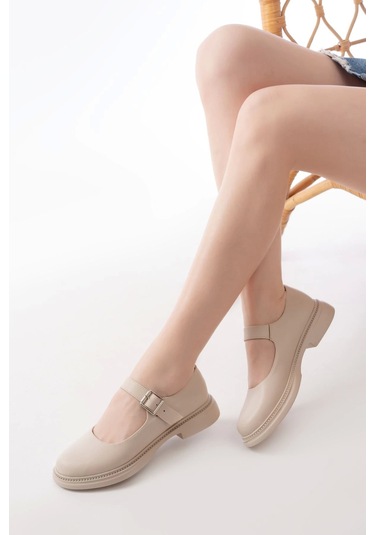 Ysn-4444 Bej Günlük Bayan Ayakkabı Bej