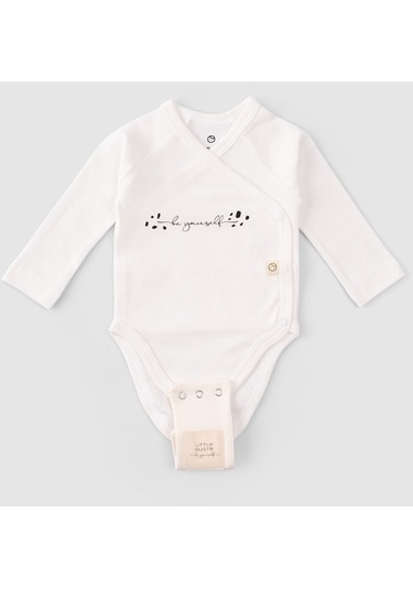 Organik Pamuk Bebek Body Zıbın Uzatma Aparatı 2 Adet 8,5mm 001