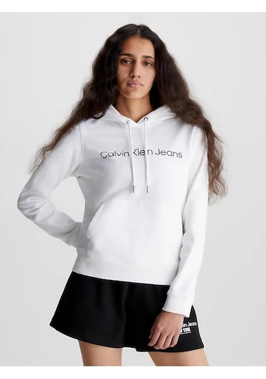Calvın Kleın Kadın Sweatshırt J20j220254-yaf Beyaz