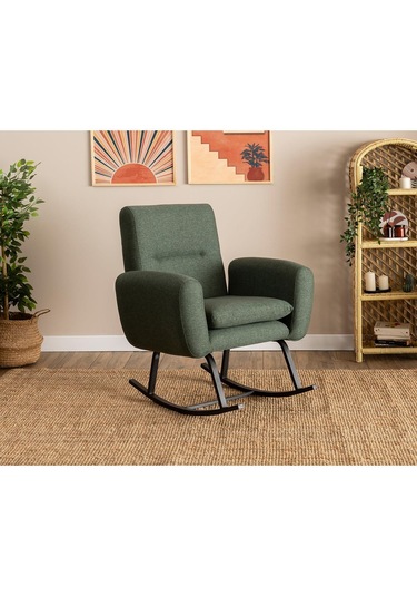 Pafu Kono Tv / Dinlenme / Baba / Emzirme Koltuğu Sallanan Sandalye - Keten Haki