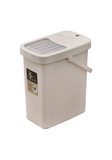 Sones Ofis Plastik Çay Artığı Kovası Çay Atık Kovası İtmeli Kapaklı Taşınabilir Çöp Kutusu, Stil: 10l Diğer