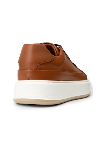 Deery Erkek Taba Renk Hakiki Deri Sneaker Ayakkabı - E4482mtbac01