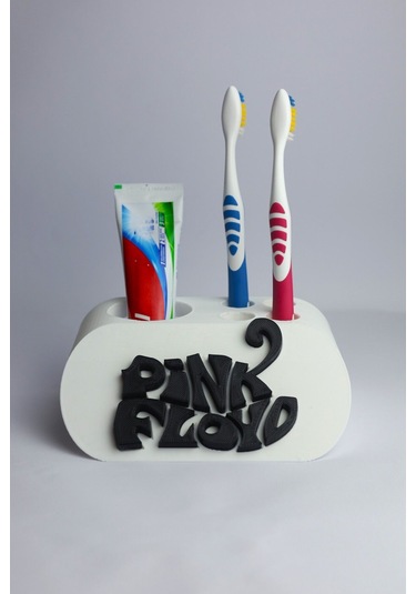 Pink Floyd - Dekoratif Diş Fırçalık Beyaz