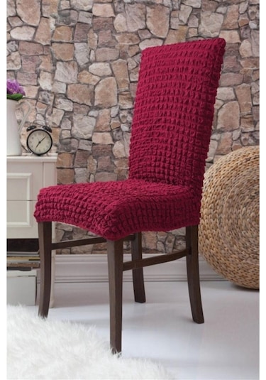 Bürümcük Sandalye Kılıfı Bordo